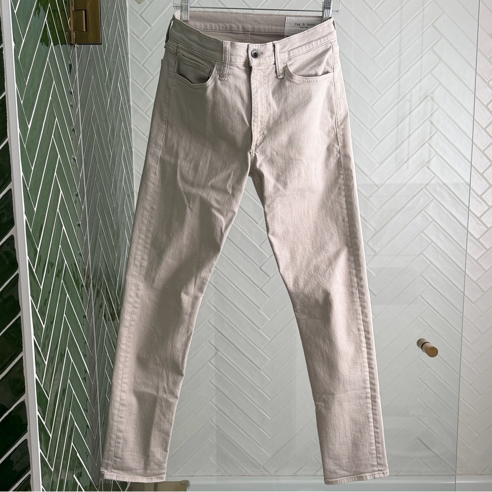 rag & bone Light Beige Slim Jeans